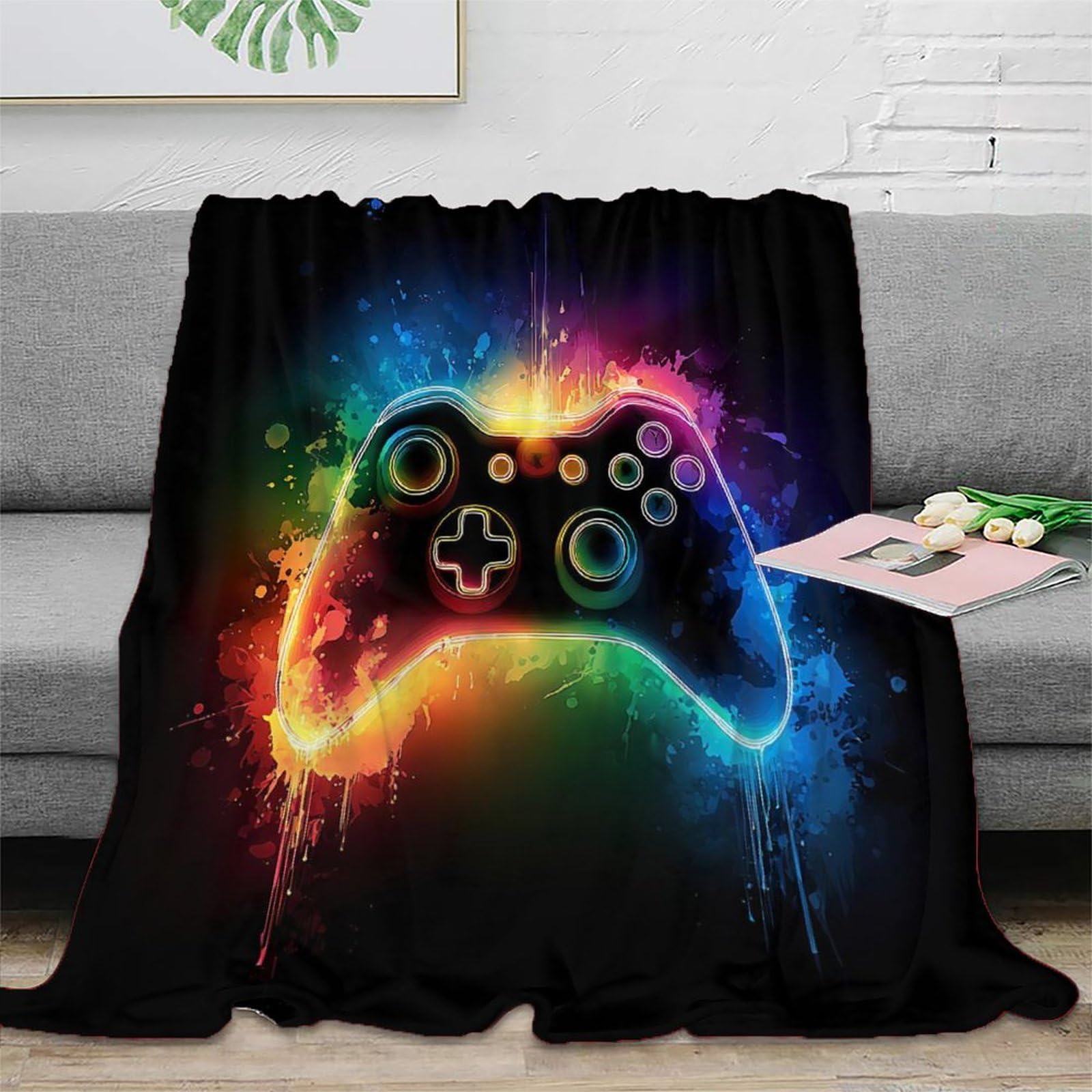 Couverture Gaming 3D ultra douce pour des soirées cocooning réussies