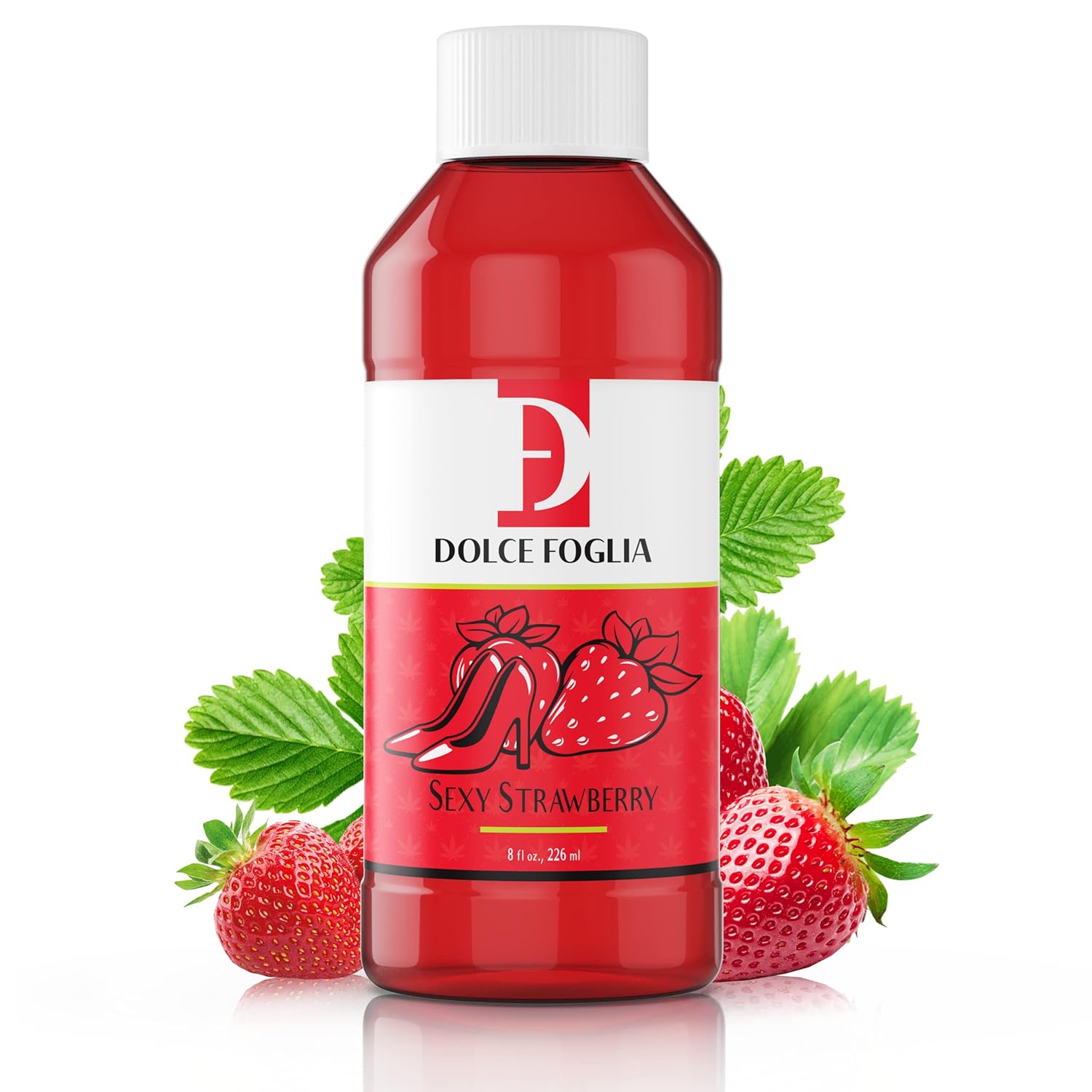 Dolce Foglia Strawberry Flavoring Oils 8 Oz. Multipurpose