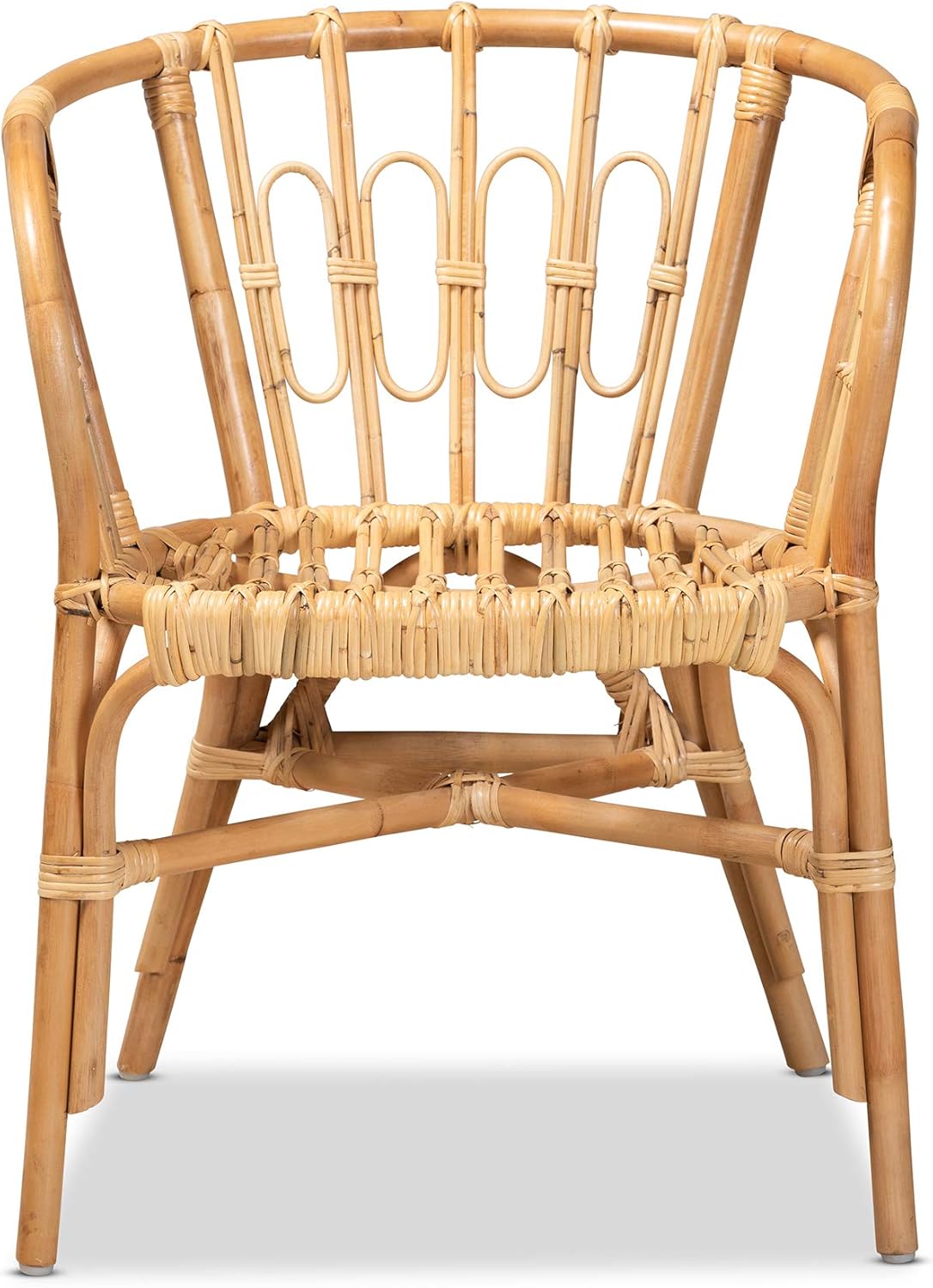 Bali & pari Luxio Modern and Contemporary Natural Rattan Dining Chair