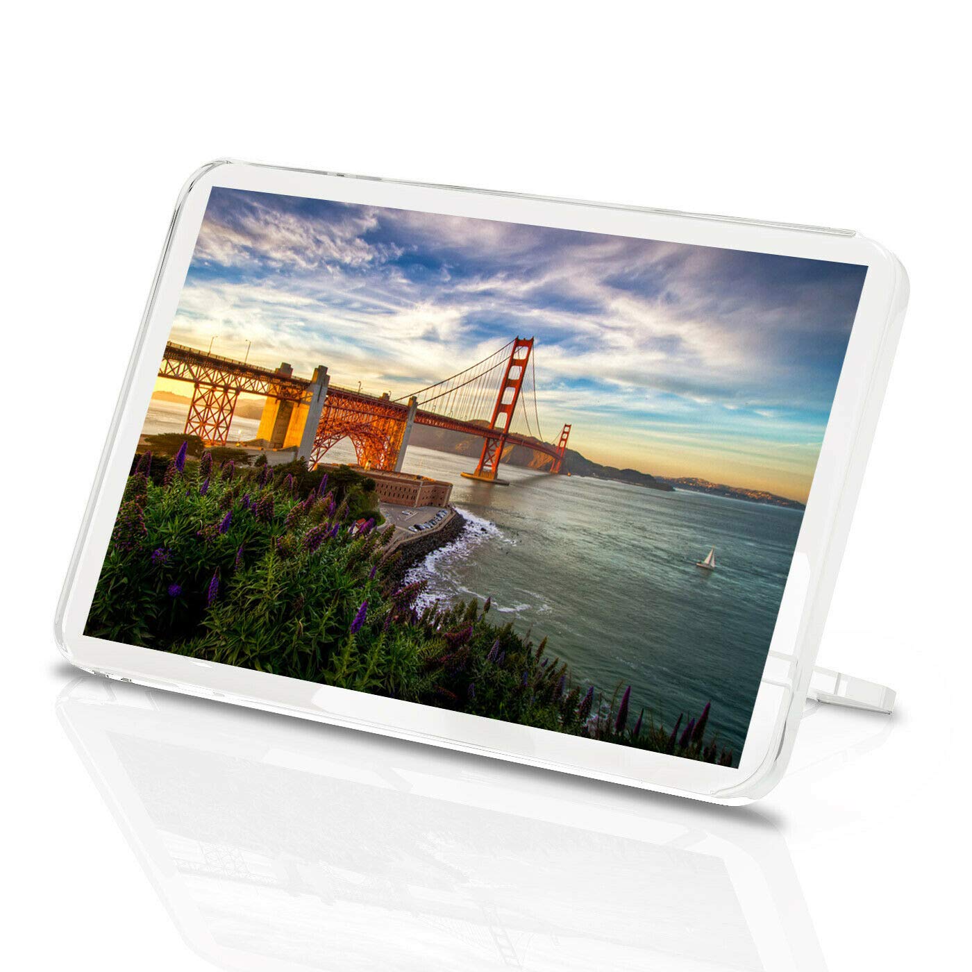 Destination Vinyl Magnets Multicolor 1 X Fridge Magnet -Golden Gate Bridge Classic Fridge Magnet - San Francisco Usa America Gift #8905
