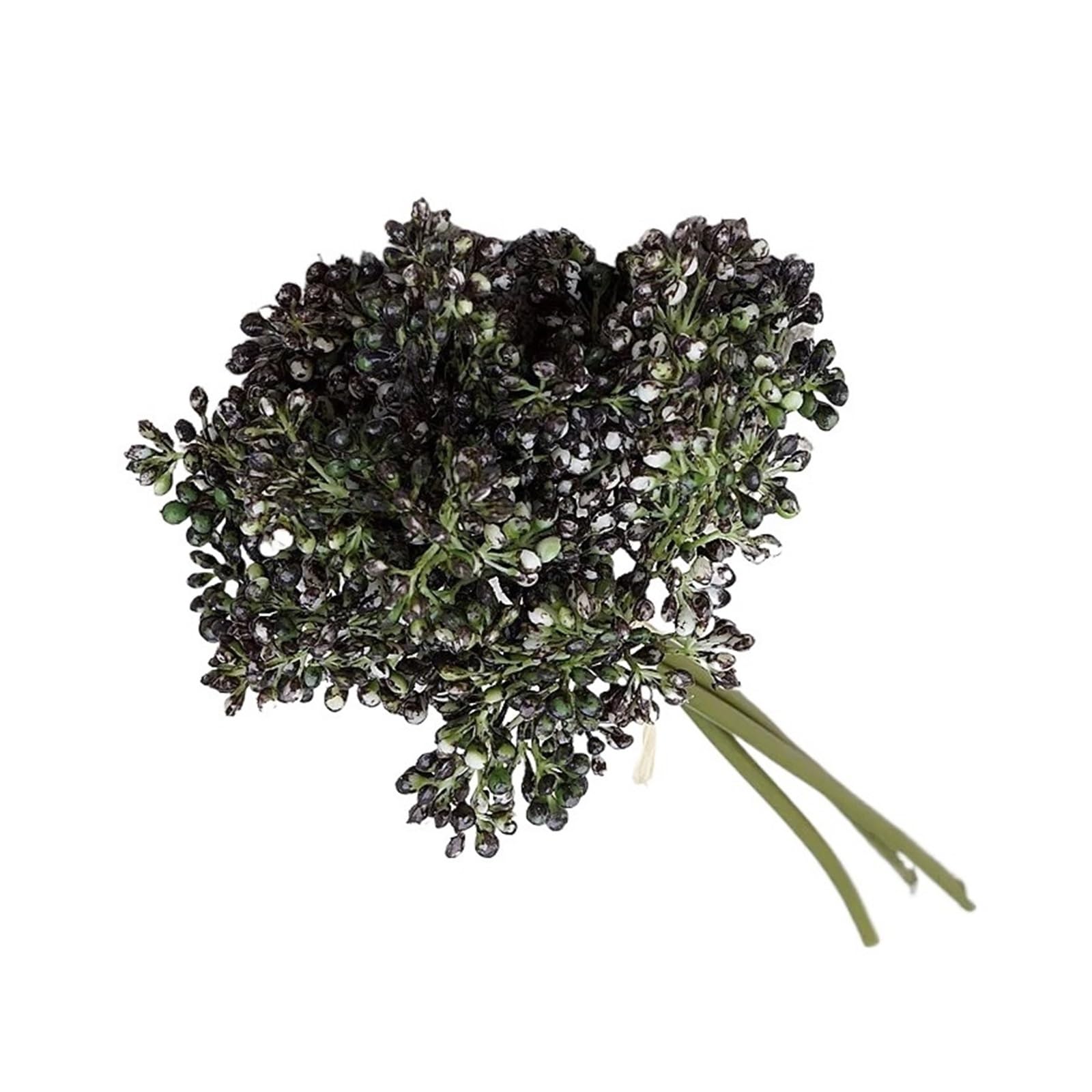 Casetlong 3pcs Artificial Flower Plastic Wedding Bouquet Home Decoration Arrangement Photography Props(Black)