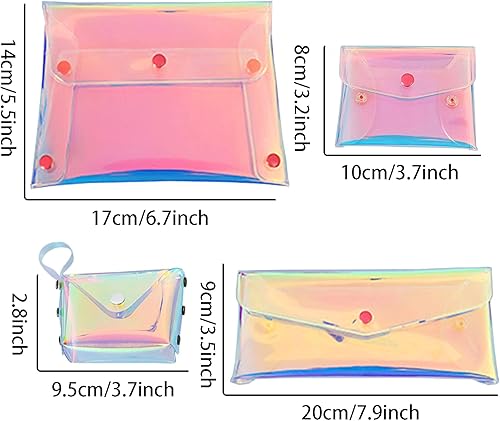 Miniatura 2 de 4 bolsas de maquillaje holográficas, bolsa de maquillaje para bolso y bolsa de maquillaje transparente, bolsa de cosméticos, bolsa de mano para