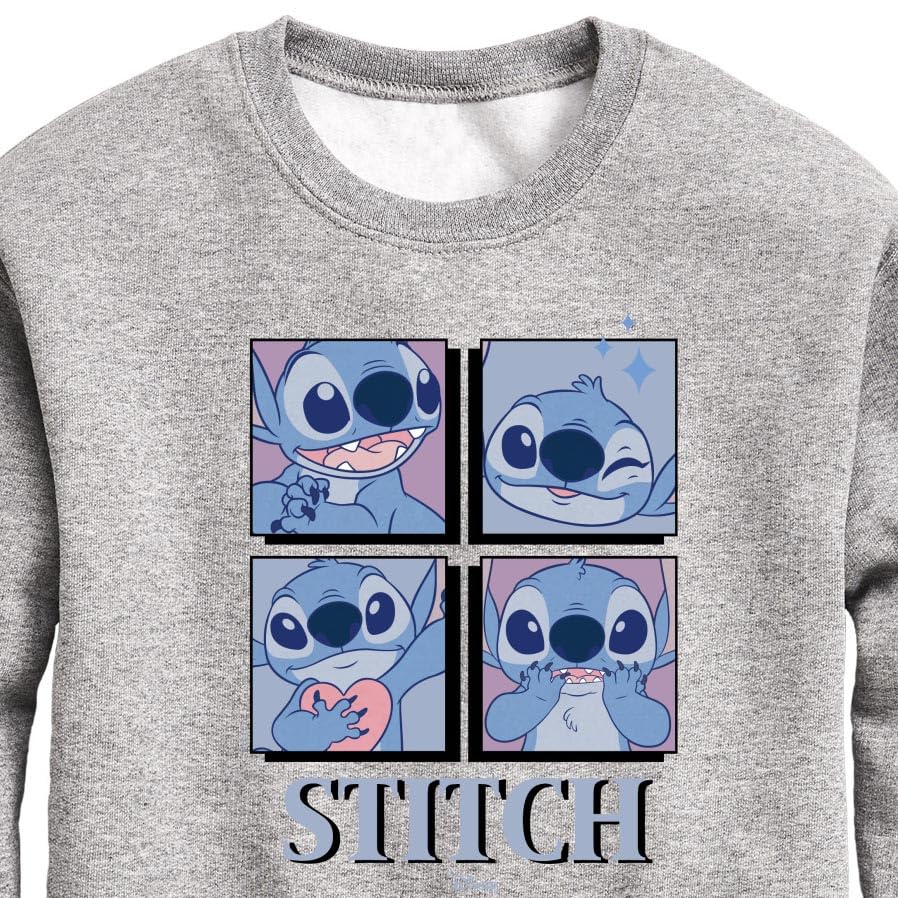 Disney - Lilo & Stitch - All The Expressions of Stitch - Toddler & Youth Crewneck Fleece Sweatshirt3
