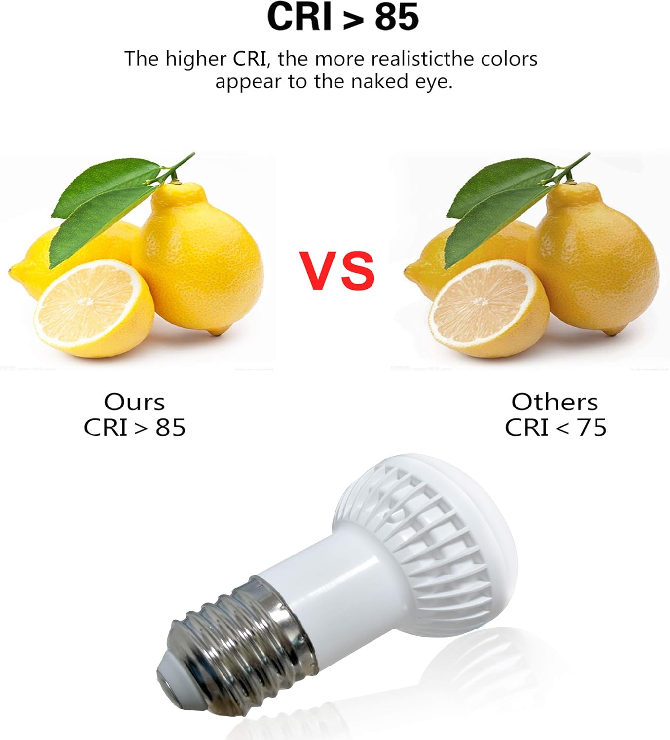 5W R16 LED Mini-Reflective Flood Light Bulb (40W Incandescent Light Equivalent),E26 Base Indoor Lighting,(5000K) Daylight White,120°Beam Angle BR16 LED Foold Light Bulbs,UL Listed (4 Pack)