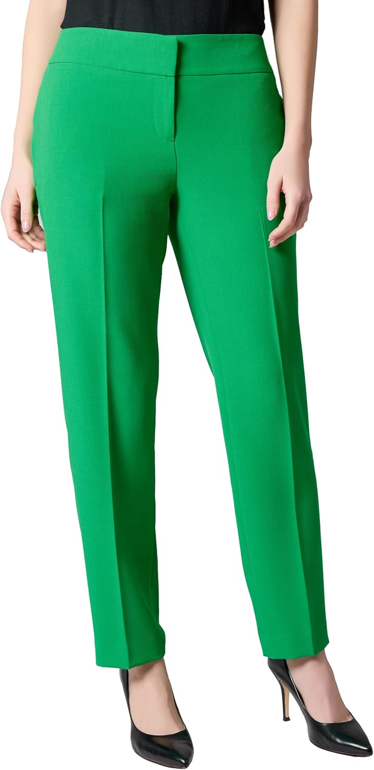 Kasper Womens Women's Flat Front Slim Pant