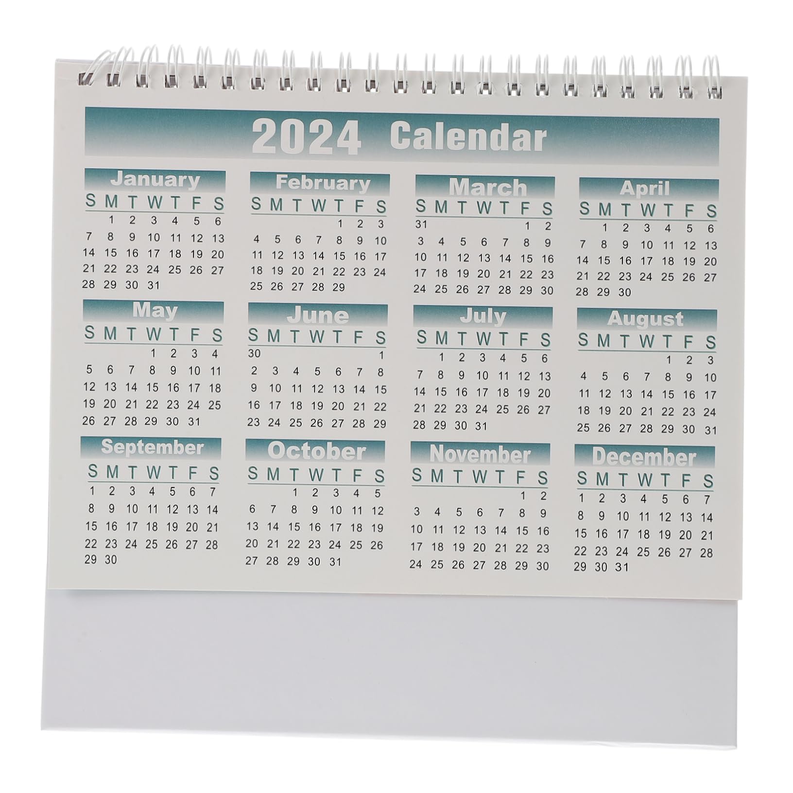 Lurrose 4stücke Tischkalender Englischer Desktop-kalender Mit Countdown-ornament Für Büro Und Zuhause Monate Modernes Design Für Planung Und Organisation