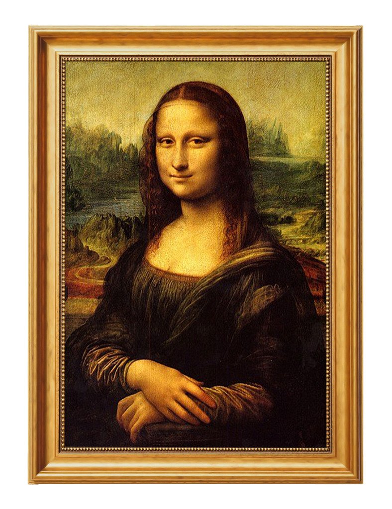 Amazon.co.jp: Eliteart-レオナルド・ダヴィンチ作モナリサ油絵複製