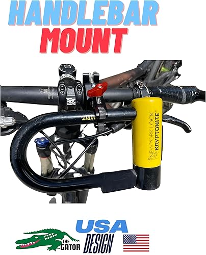 Miniatura 3 de Soporte de bloqueo en U para bicicleta. Este es el GATOR original! (Patente pendiente) Soporte para Ulock de metal para bicicletas eléctricas.