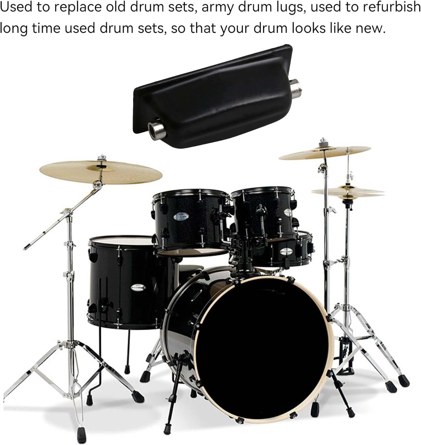 Bstinay 2PCS 20 Strands Snare Drum Wire Sturdy 14 Inches Snare Drum Spring and 10pcs Long Shape Double End Snare Drum Lugs