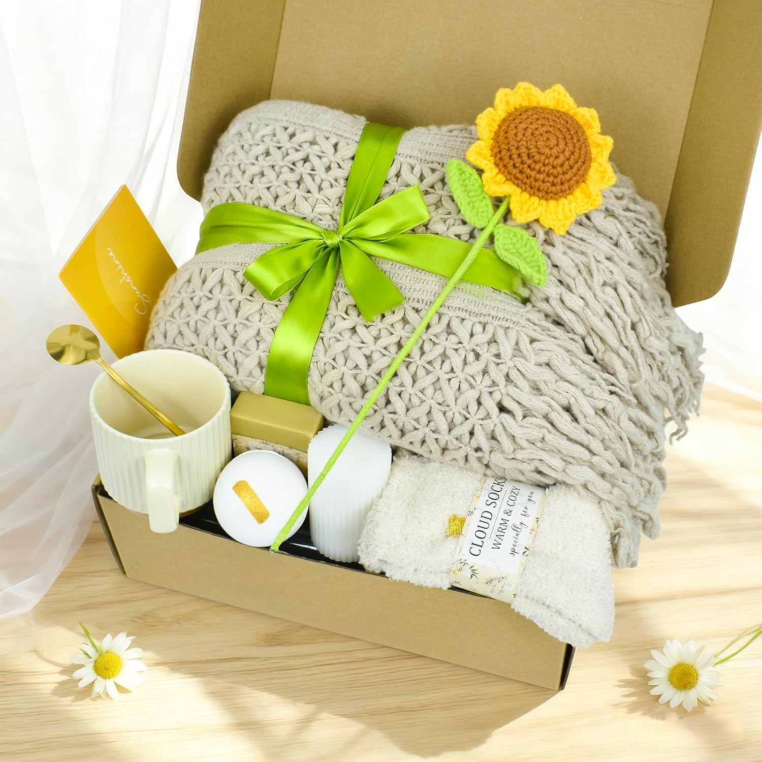 Birthday Gifts for Women, Self Care Gifts Baskets for Women, Get Well Soon Sympathy Gift Spa Set Baskets Care Package Thinking of You Inspirational Christmas Gift for Her,Mom,Best Friend,Coworker - Image 7