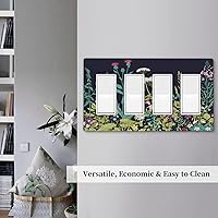 Vista 276 de Placa de pared dúplex de receptáculo de dispositivo de 1 gang de madera envejecida blanca gris con veta de tablón, cubierta de enchufe eléctrico