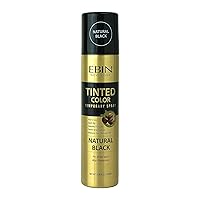 Vista 10 de Tinted Color Temporary Hair Spray for Root Touch Up - 3.38oz Darkest Brown, Covers Gray Hair, True to Color, Quick Dry, Humidity-Resistant, Infused
