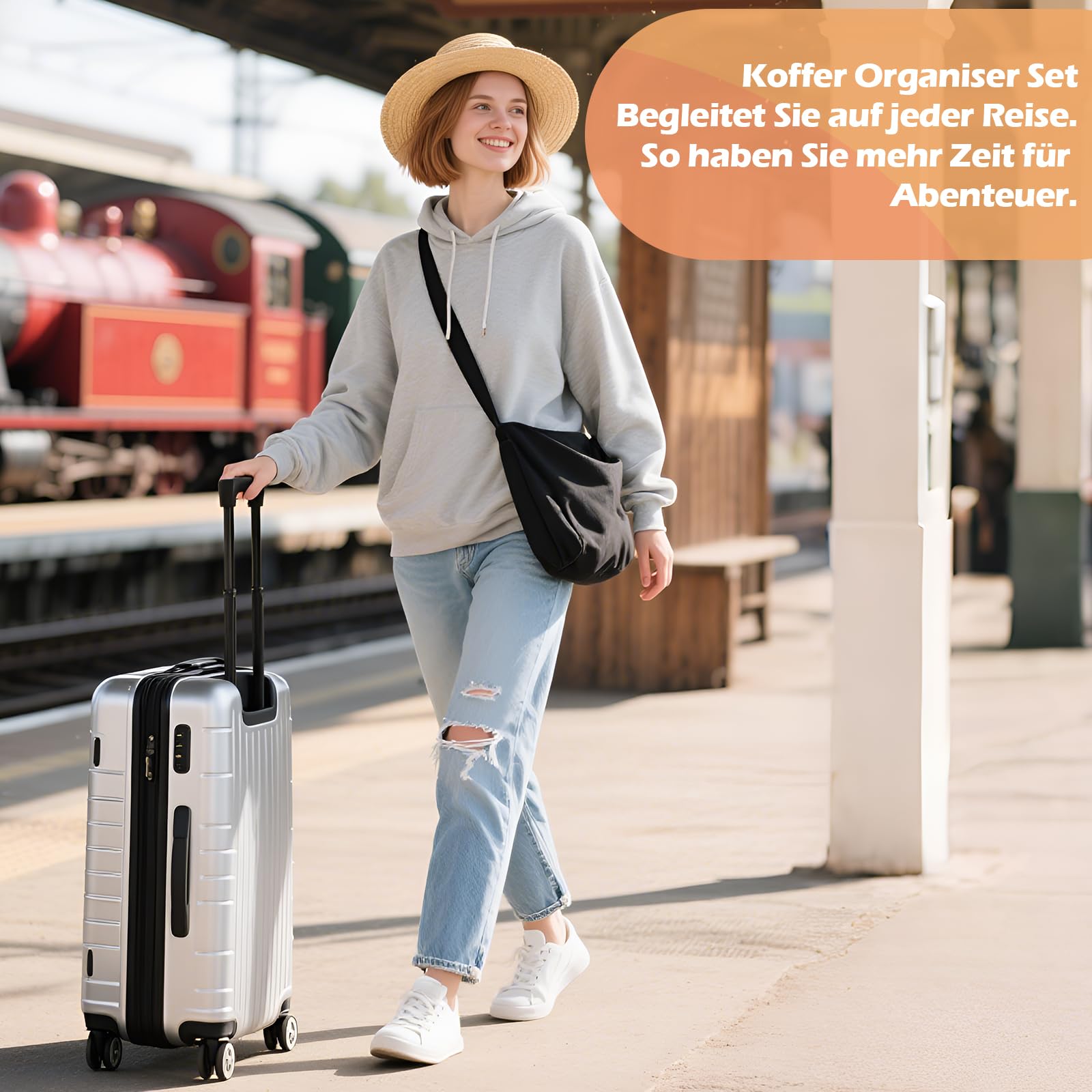 Packing Cubes Compression - Set di 8 sacchetti a compressione, impermeabili, a compressione, per zaino e valigia, organizer da viaggio