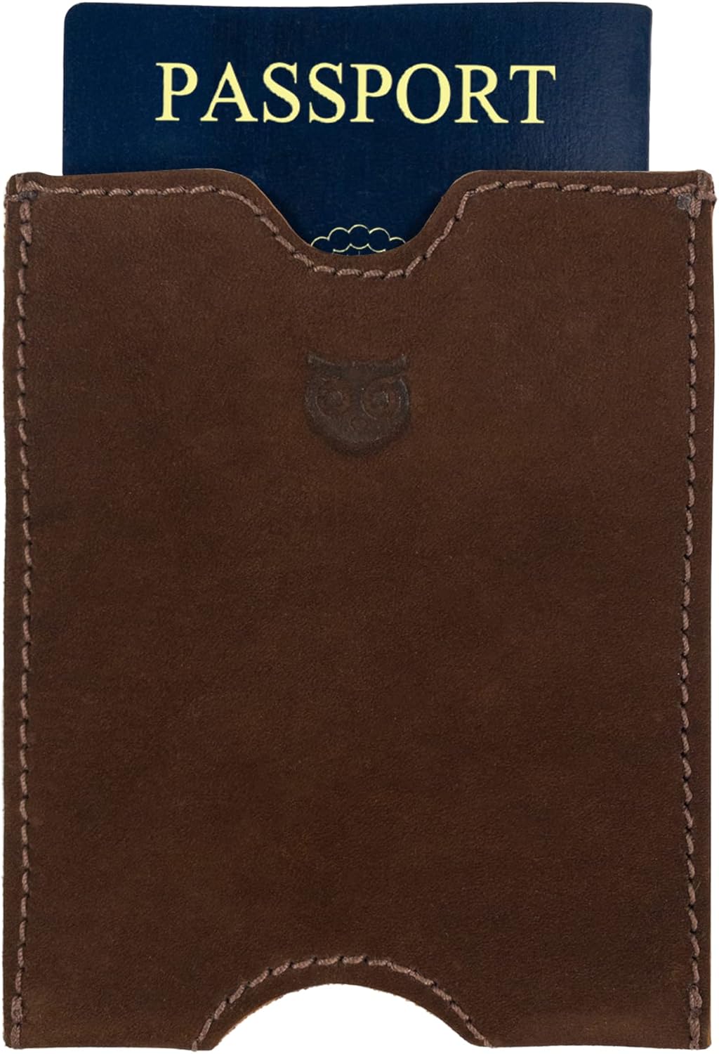 Hide & Drink, Travel Passport Pocket Sleeve Handmade from Full Grain Leather - Swayze Suede