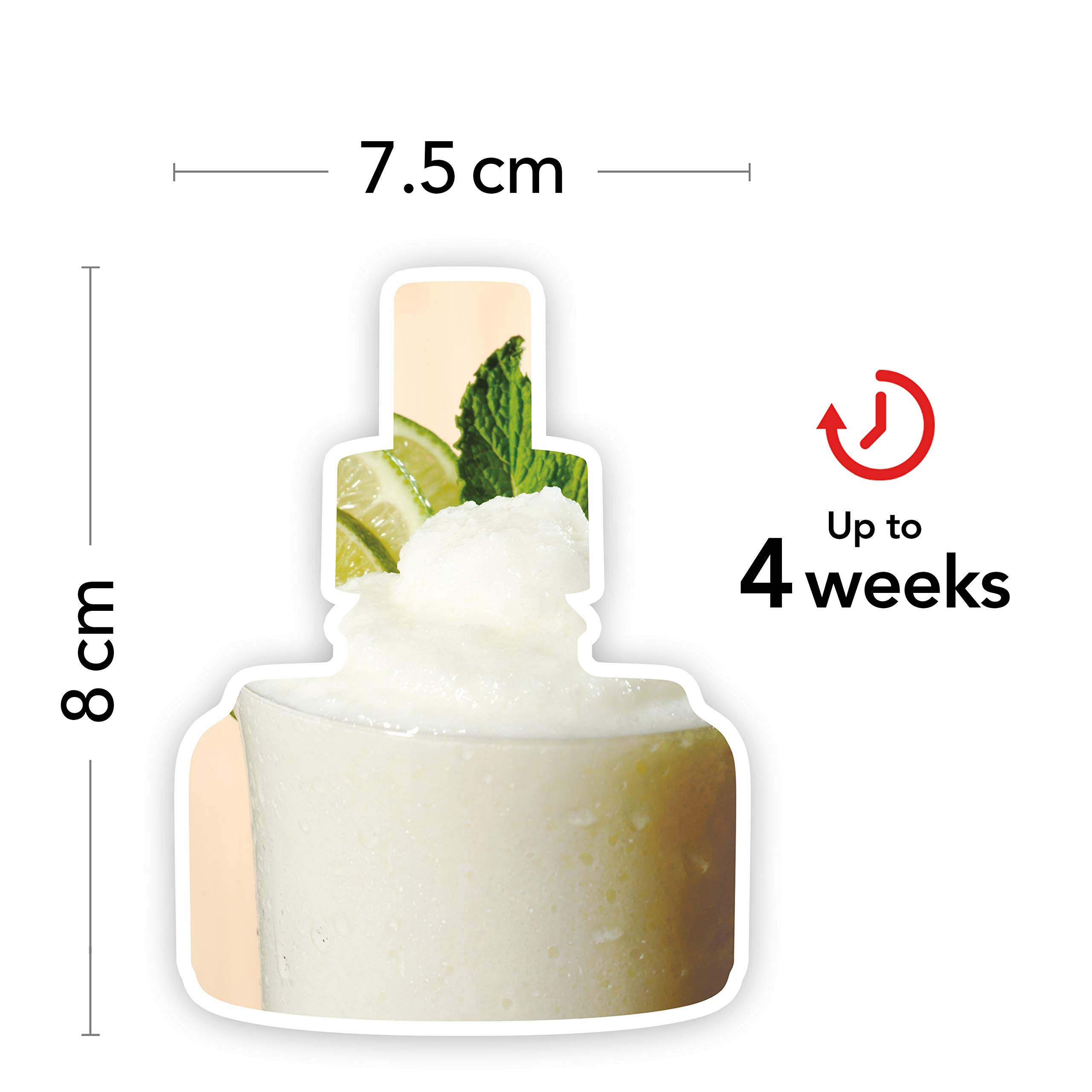 Yankee Candle Recambios de fragancia para Ambientador Eléctrico ScentPlug| Aceite ambientador enchufable Vanilla Lime | Hasta 60 días de fragancia | 2 unidades