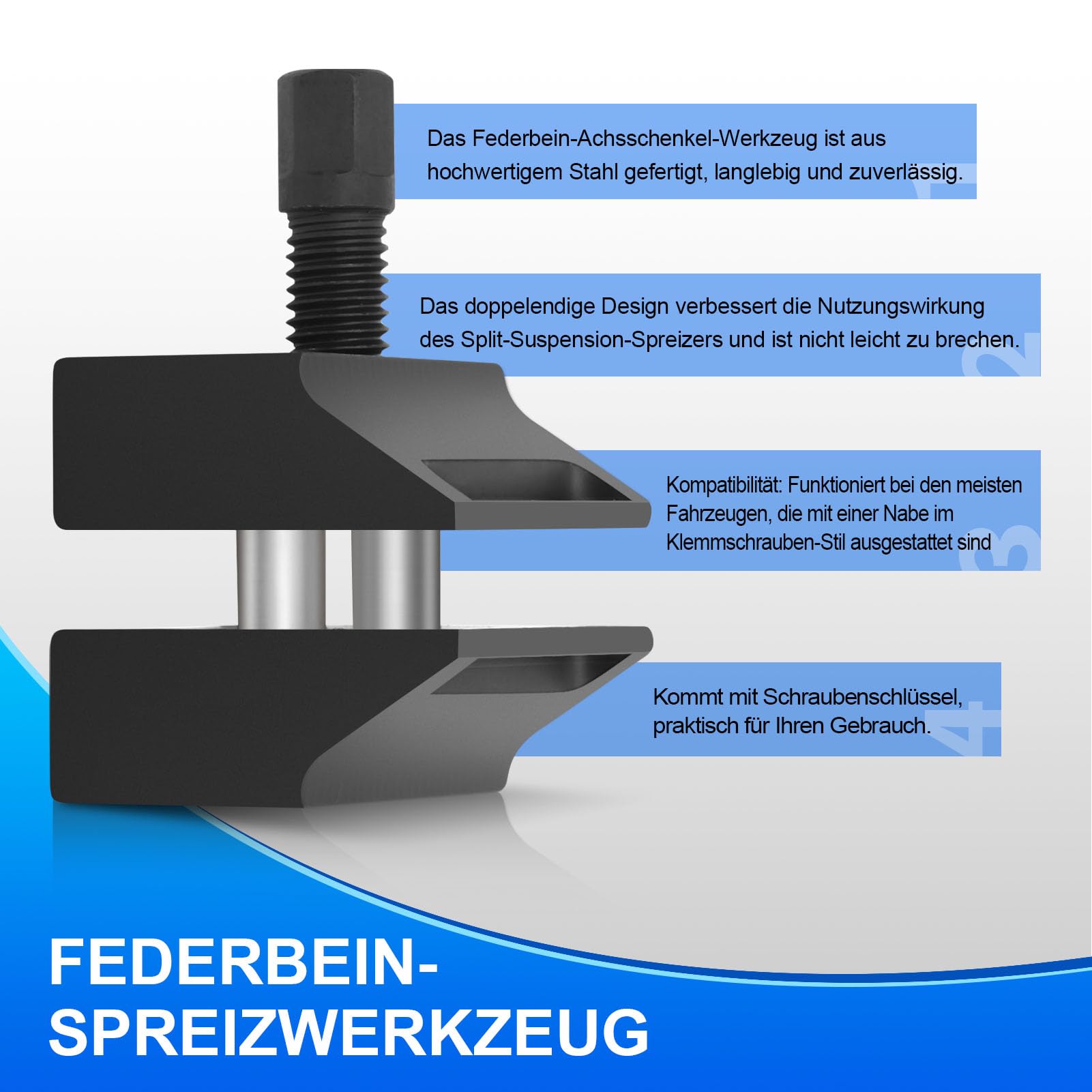 Sospensione Strut Split Hub Steering Knuckle Spreader Tool