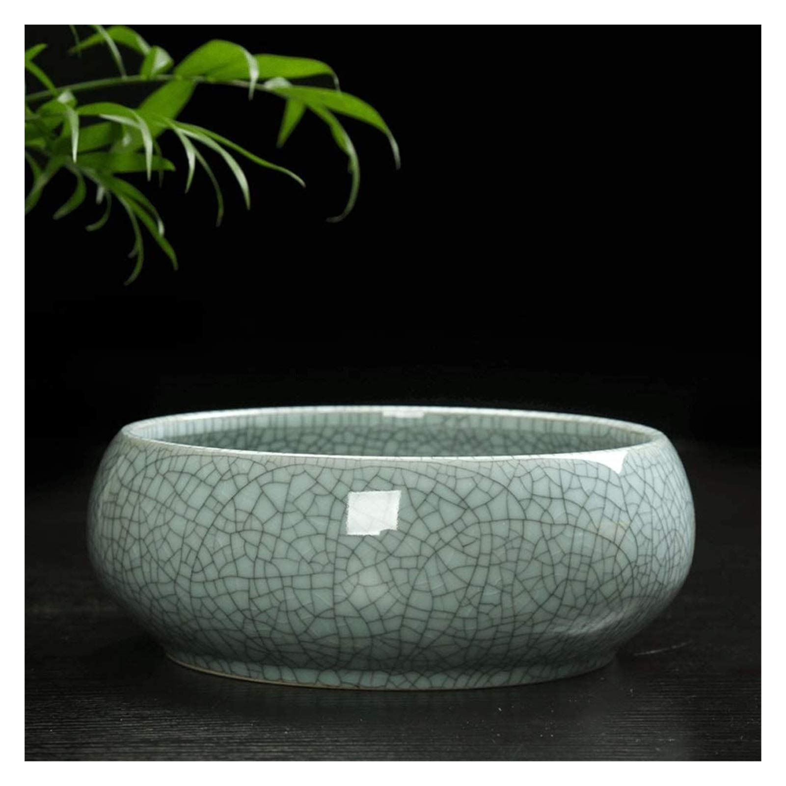 Ceramic Flower Pot Garden Planters Plant Containers Ice Crack Pattern Ceramic Flowerpot Succulent Planter Pots Indoor Creative Aquatic Daffodils Copper Money Grass Green Dill Water Lily Bowl Lotus Hyd