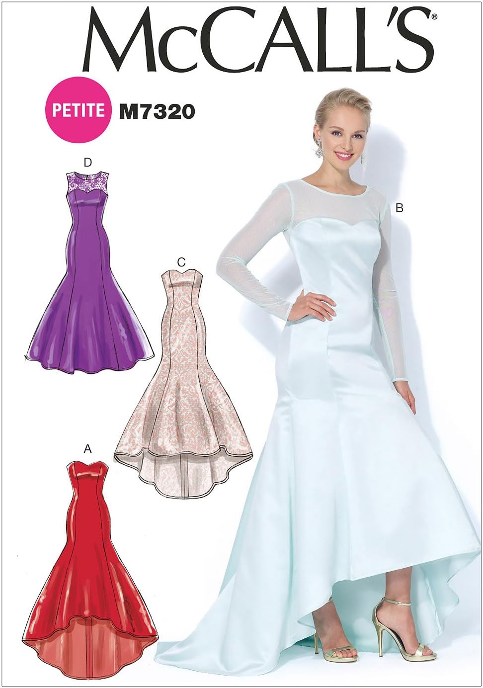 McCall's Patterns 7320 A5, Miss Petite Dresses,Sizes 6-14, (6-8-10-12-14)