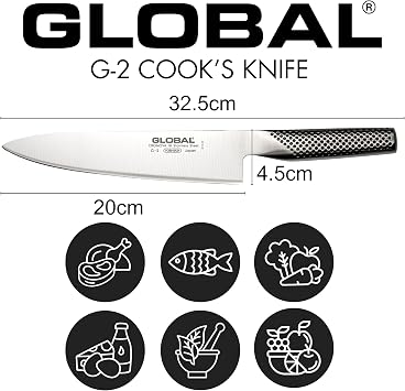 Global - 8 inch, 20cm Chef's Knife,Silver