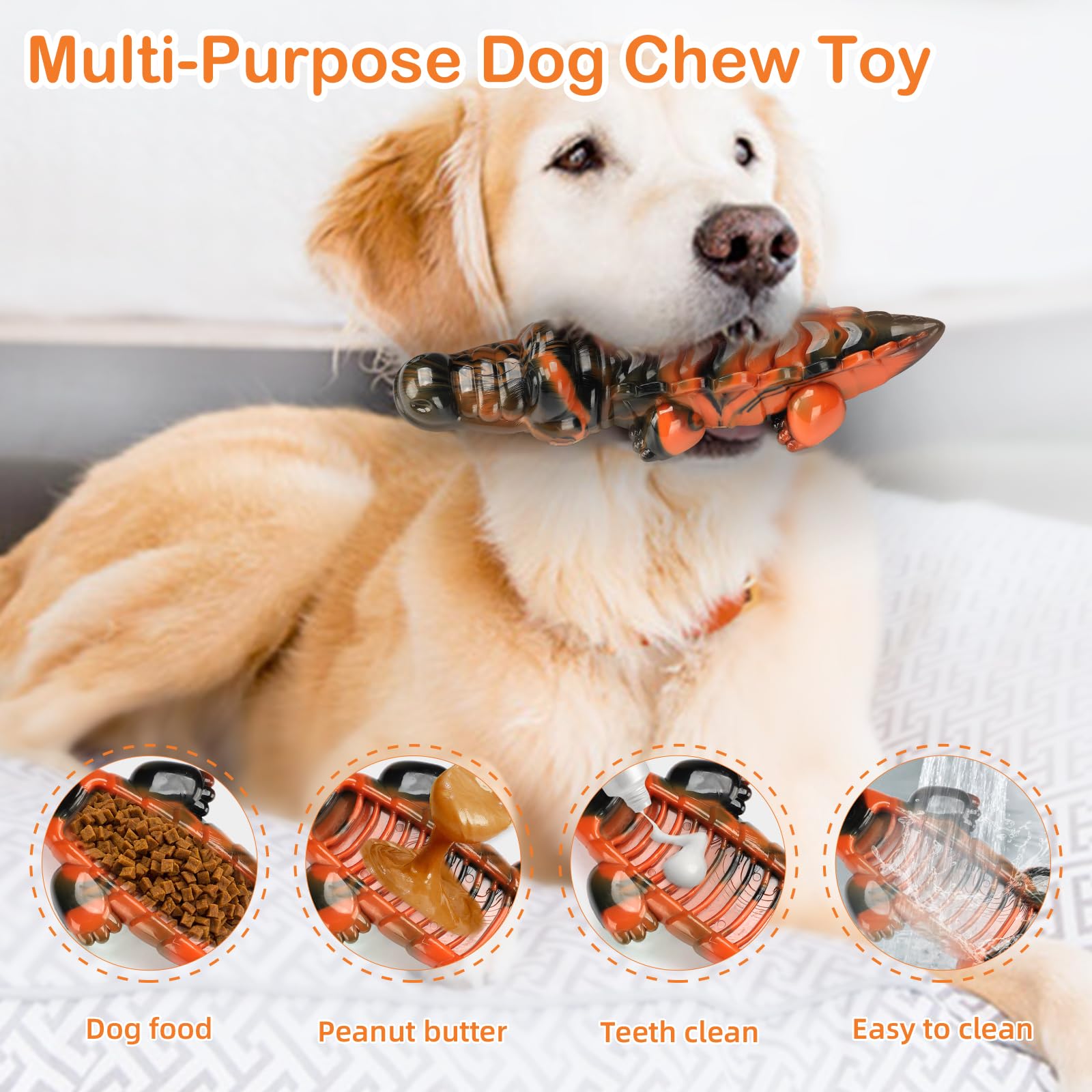 QISHOUTING Juguetes para perros para masticadores agresivos, juguetes para cachorros, juguetes para perros grandes/perros medianos, juguetes para perros pequeños, juguete masticable para perros