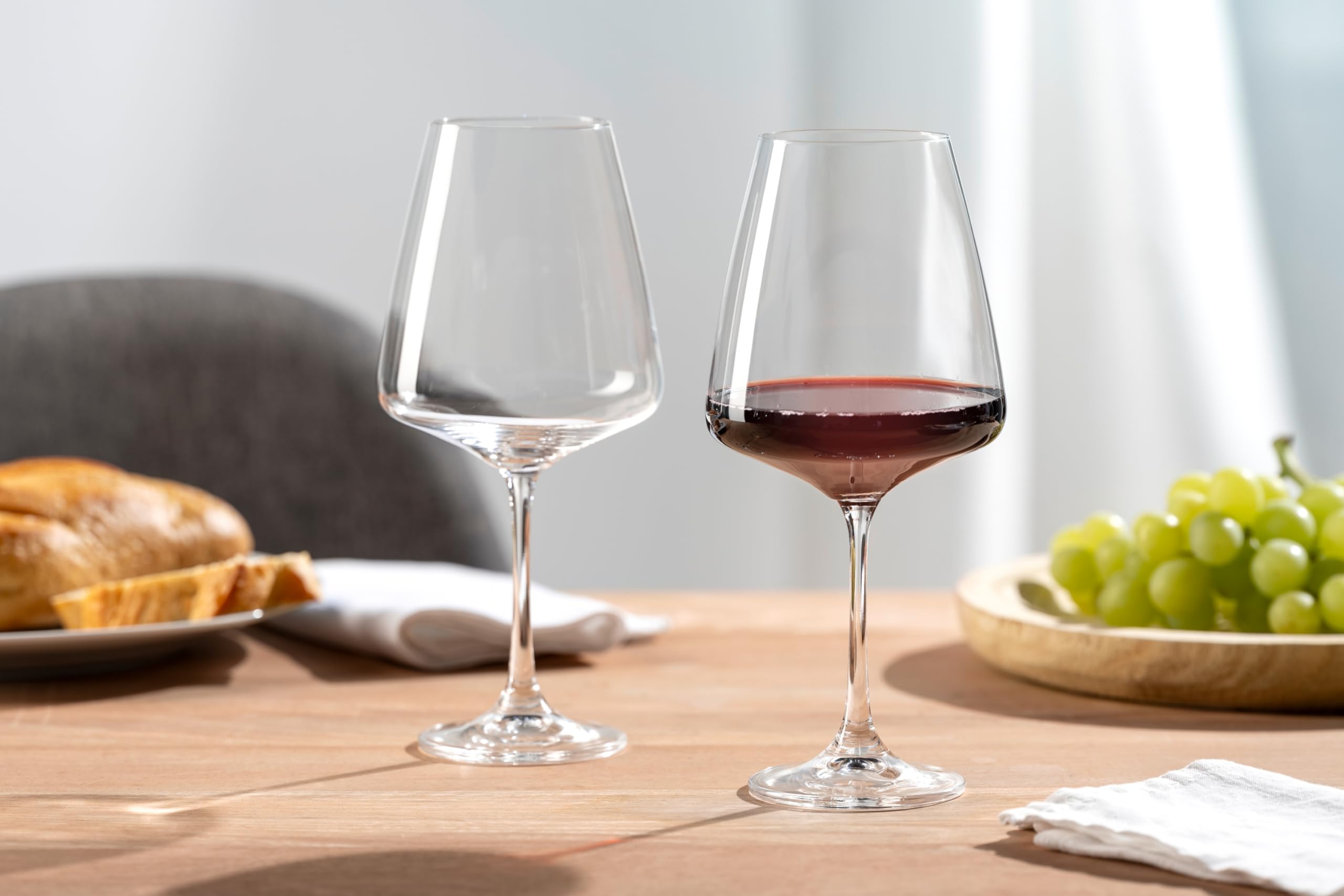 Leonardo Home Paladino Rotwein-Gläser • 6er Set • spülmaschinenfeste Wein-Gläser • Rotwein-Kelch mit gezogenem Stiel • Weingläser • • 066311 – Bild 6