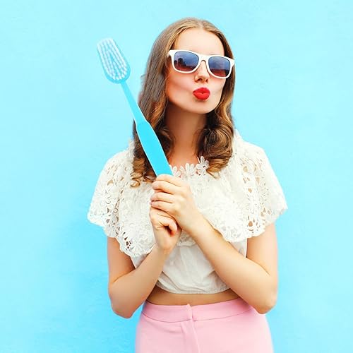 Miniatura 7 de BESTOYARD Cepillo de dientes gigante decorativo Prop Cepillo de dientes grande Cepillo grande de gran tamaño, juguetes novedosos para mascotas,