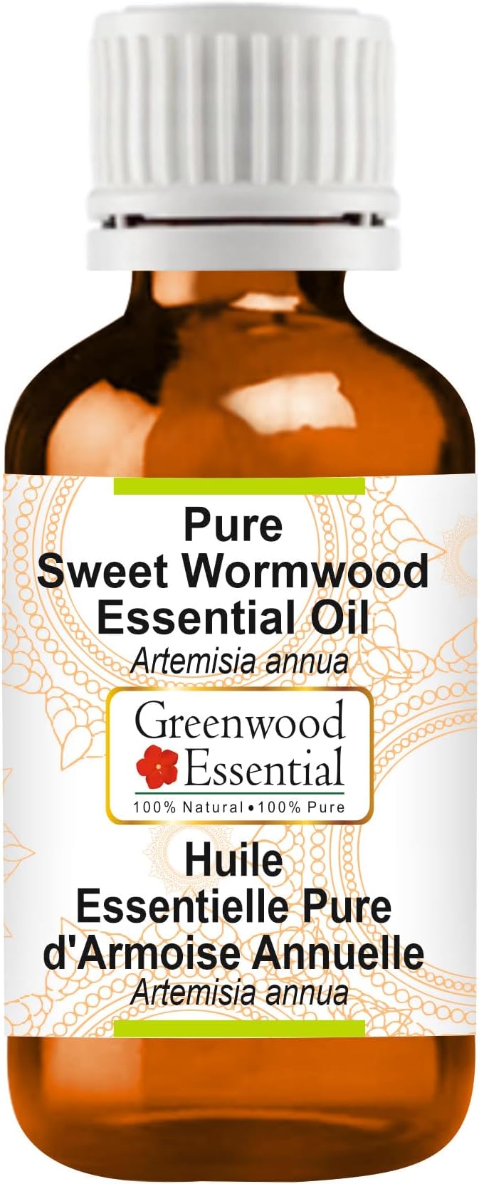 Greenwood Essential Pure Sweet Wormwood Essential Oil (Artemisia annua) Natural Therapeutic Grade Steam Distilled 15ml (0.50 oz)