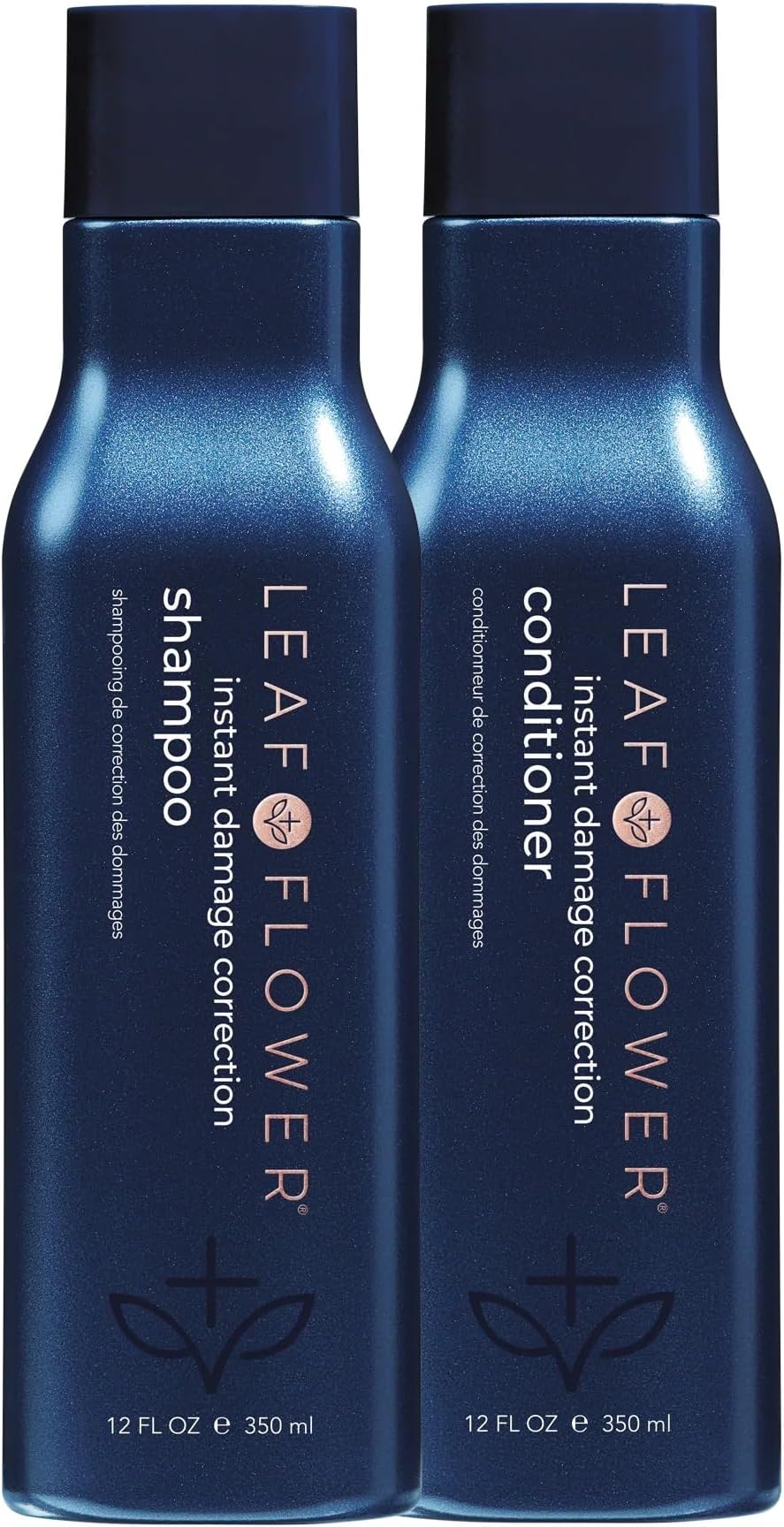Leaf & Flower Instant Damage Correction Shampoo/Conditioner Duo Pack, 2 x (12oz/350ml)