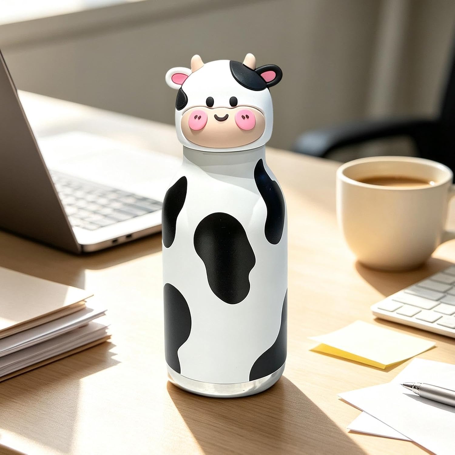 Insulated Water Bottle, Cute Animal Portable Drinking Cup, Sports Bottle image 4