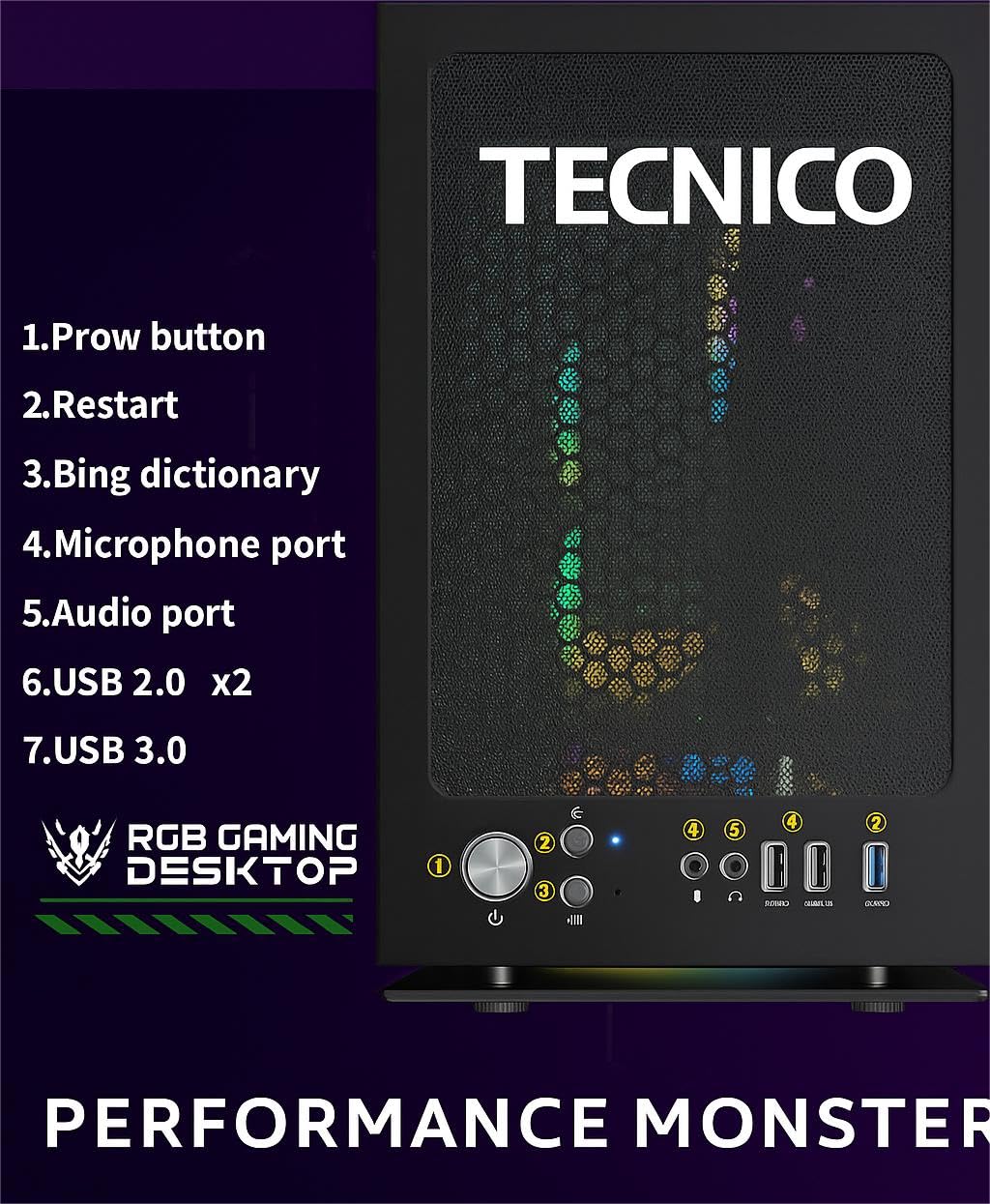 TECNICO Gaming Desktop PC, i5 3470, 16GB DDR3, 512GB SSD, 4GB Graphics, 22-inch IPS Borderless Monitor, RGB Keyboard Mouse Headphone Set, Webcam, WiFi 17 71s2ENTEzlL. SL1245