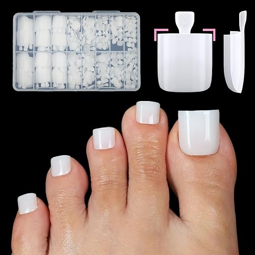300 Pcs French Tip Toe Nail Tips Press on- Anyos