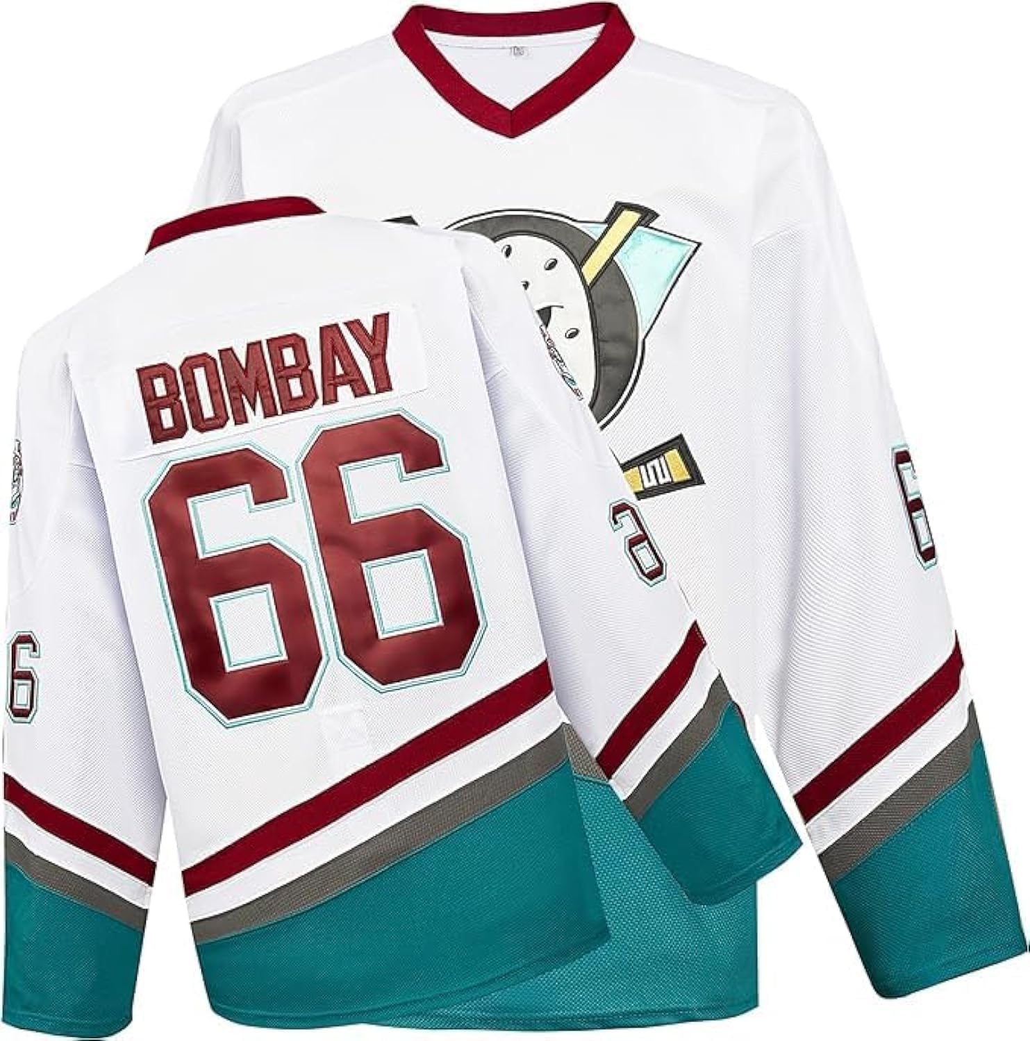 Mighty Ducks Jersey Movie Ice Hockey Jersey S-XXXL Charlie Conway #96 Adam Banks #99, 90S Hip Hop Clothing for Party