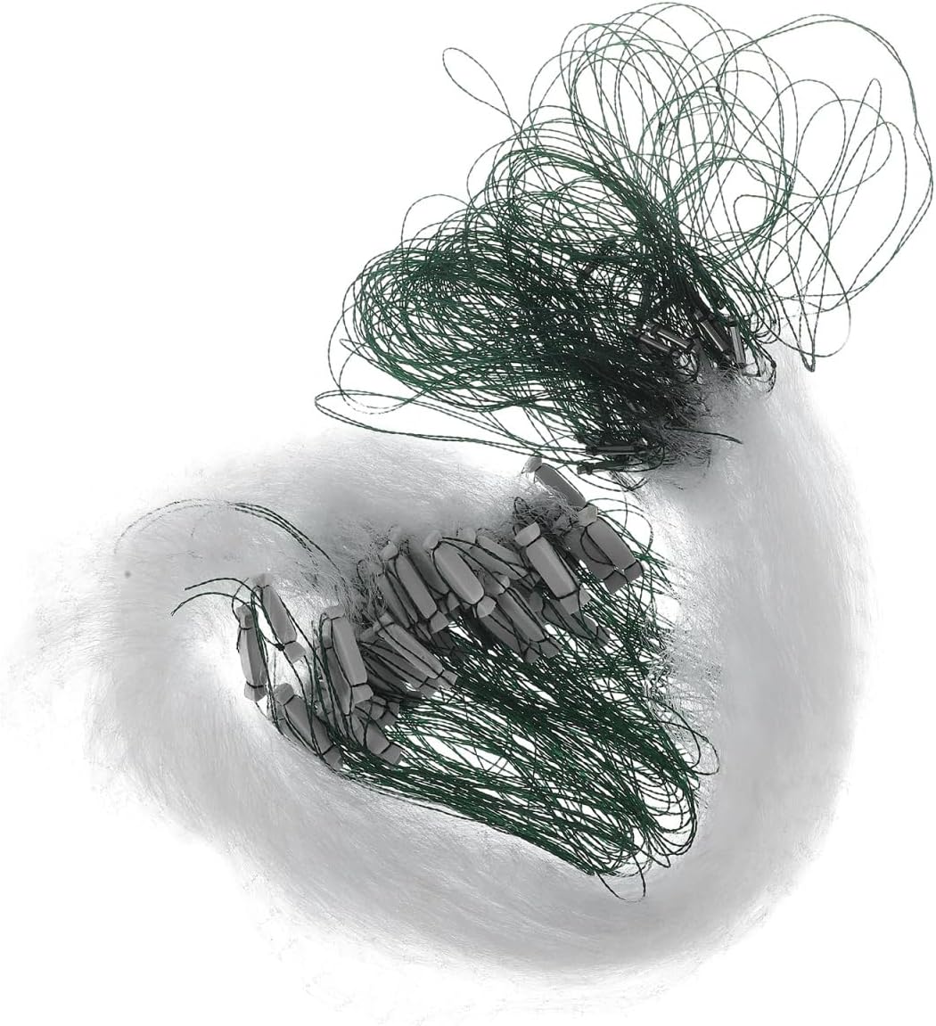 Monofilament Fishing Gill Net with Float Durable Fish Trap for Outdoor Fishing for Catching Various Fish Species