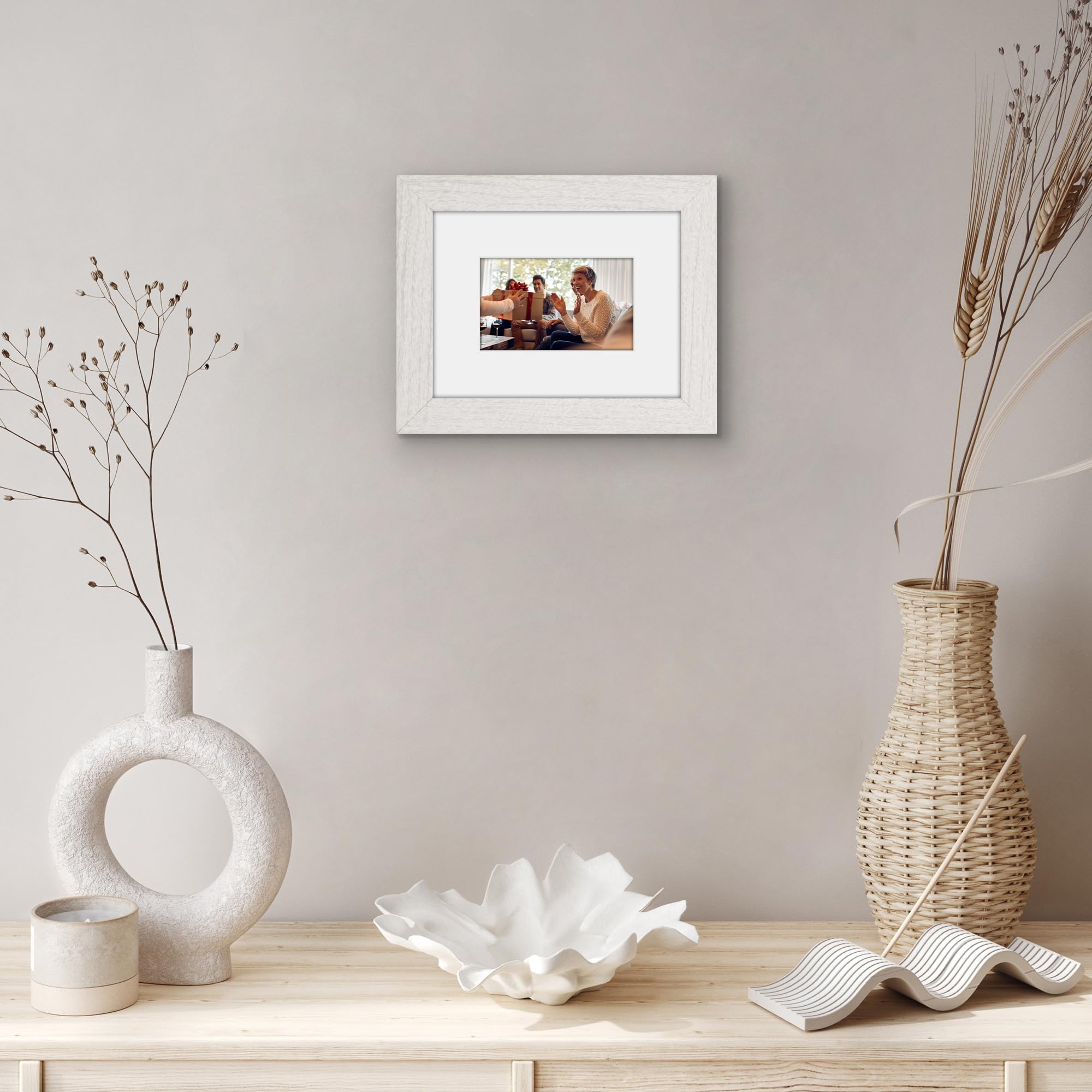 Amazon.com - Americanflat 6x8 Picture Frame - White Engineered