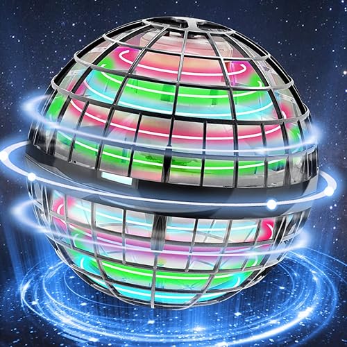 Juguete de nebulosa de bola voladora orbe espacial volador bola mágica de boomerang con luz RGB bola flotante para niños niñas niños y adultos 2022