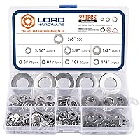 Vista 7 de Kit surtido de 300 arandelas de sellado de cobre M5 M6 M8 M10 M12 M14 M16 M20 arandelas planas (cobre)