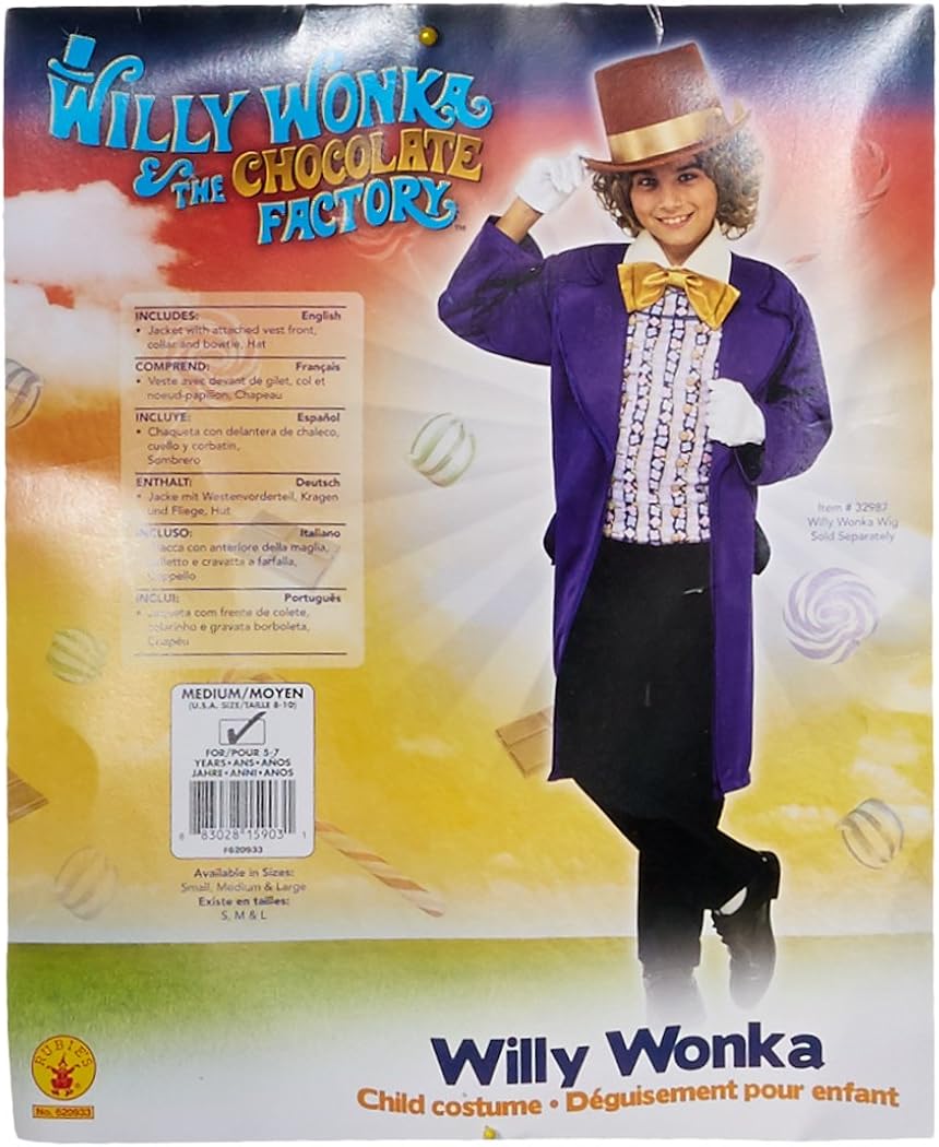 Miniatura 3 de Rubie's Kids Willy Wonka & The Chocolate Factory Willy Wonka Value Costume