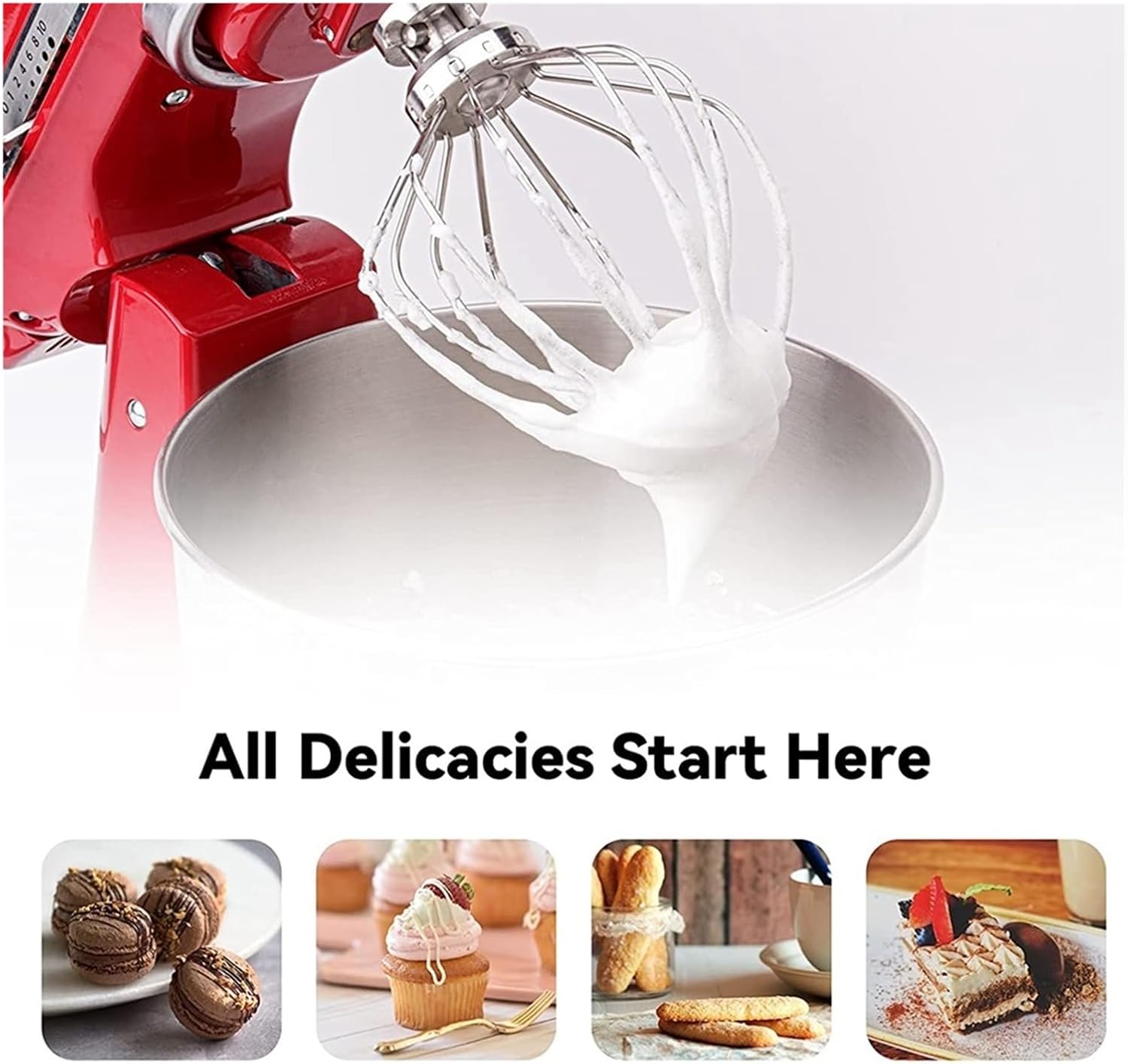 Wire Whip Attachment ，Compatible for Kitchenaid ，Stand Mixer Stainless Steel Wire Whip Replacement for Kitchen Aid K45 Stand Mixers