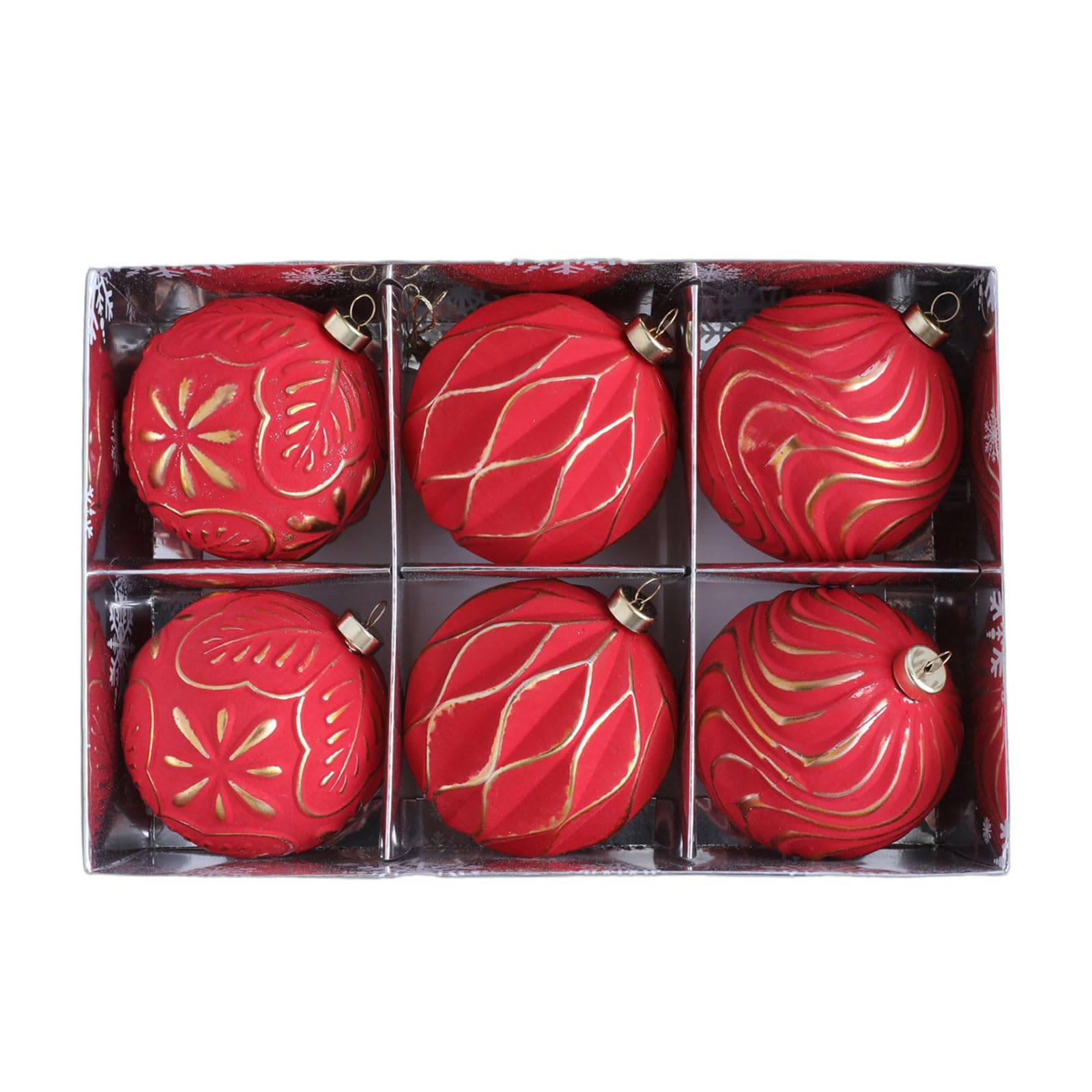 our fave 6Pcs Shatterproof Christmas Decoration for Tree Wreath Mantels Staircase Christmas Decorations