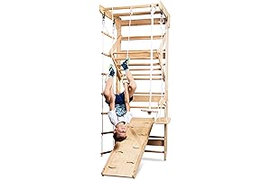 WEDANTA Wooden Swedish Ladder Wall Set
