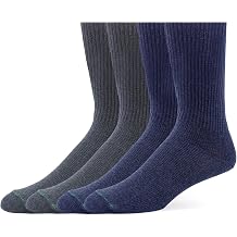 Burlington Mens Cotton Dress Crew Sock 4 Pair Pack