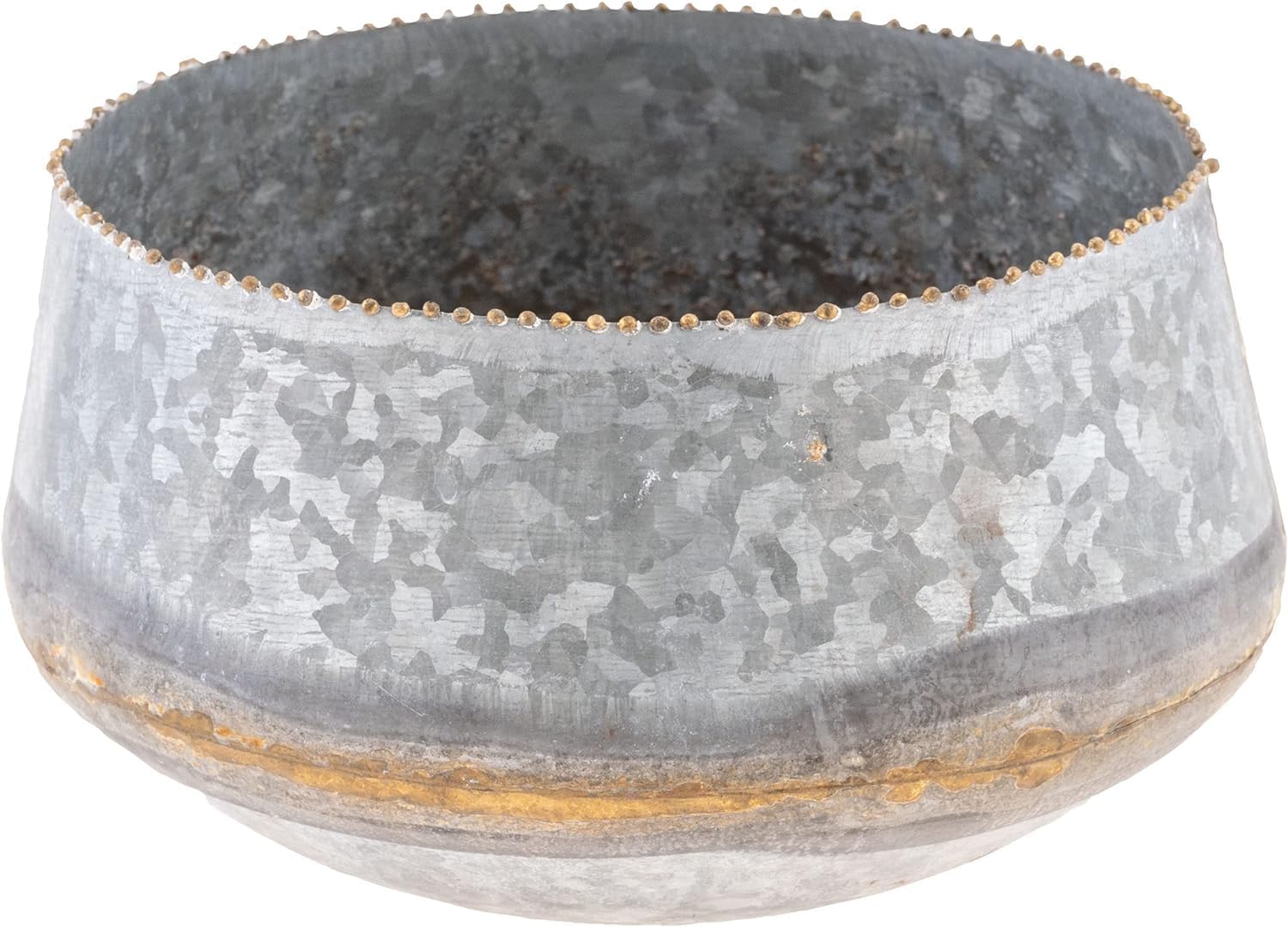 Karma Galvanized Beaded Planters S/5