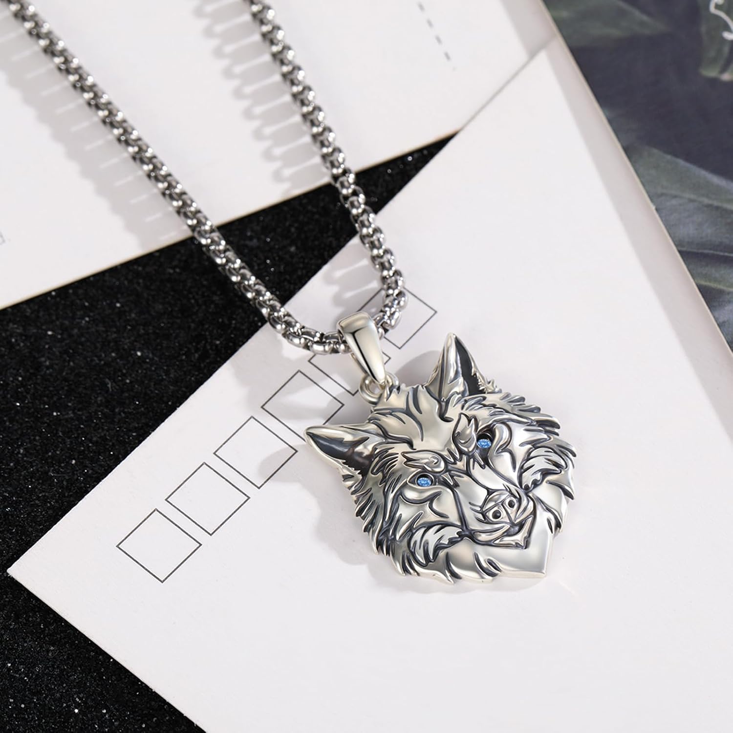 Animal Necklace 925 Sterling Silver Lion Tiger Owl Pendant Necklace Retro Punk Gothic Hip Hop Rock Unisex Jewelry for Men Women With Gifts Box - Image 6