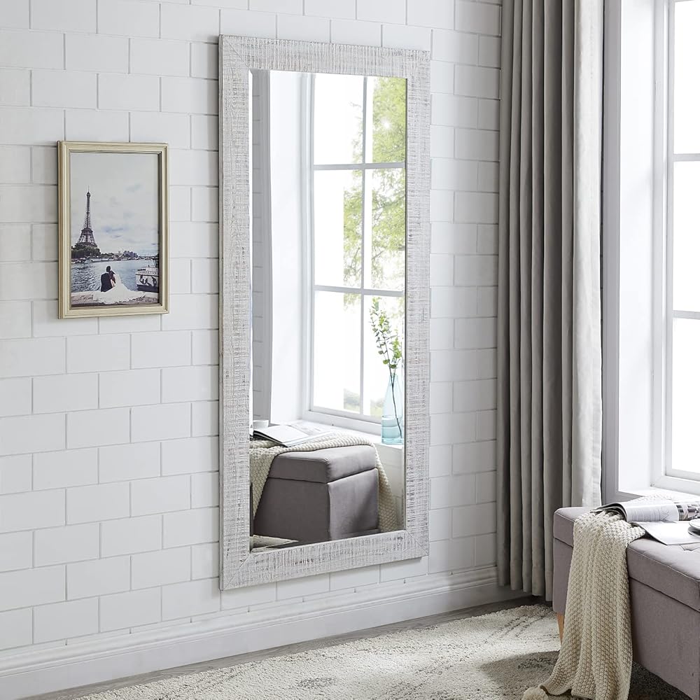 32/mo Finance Erin Floor Mirror Rustic Full Length Mirror Framed