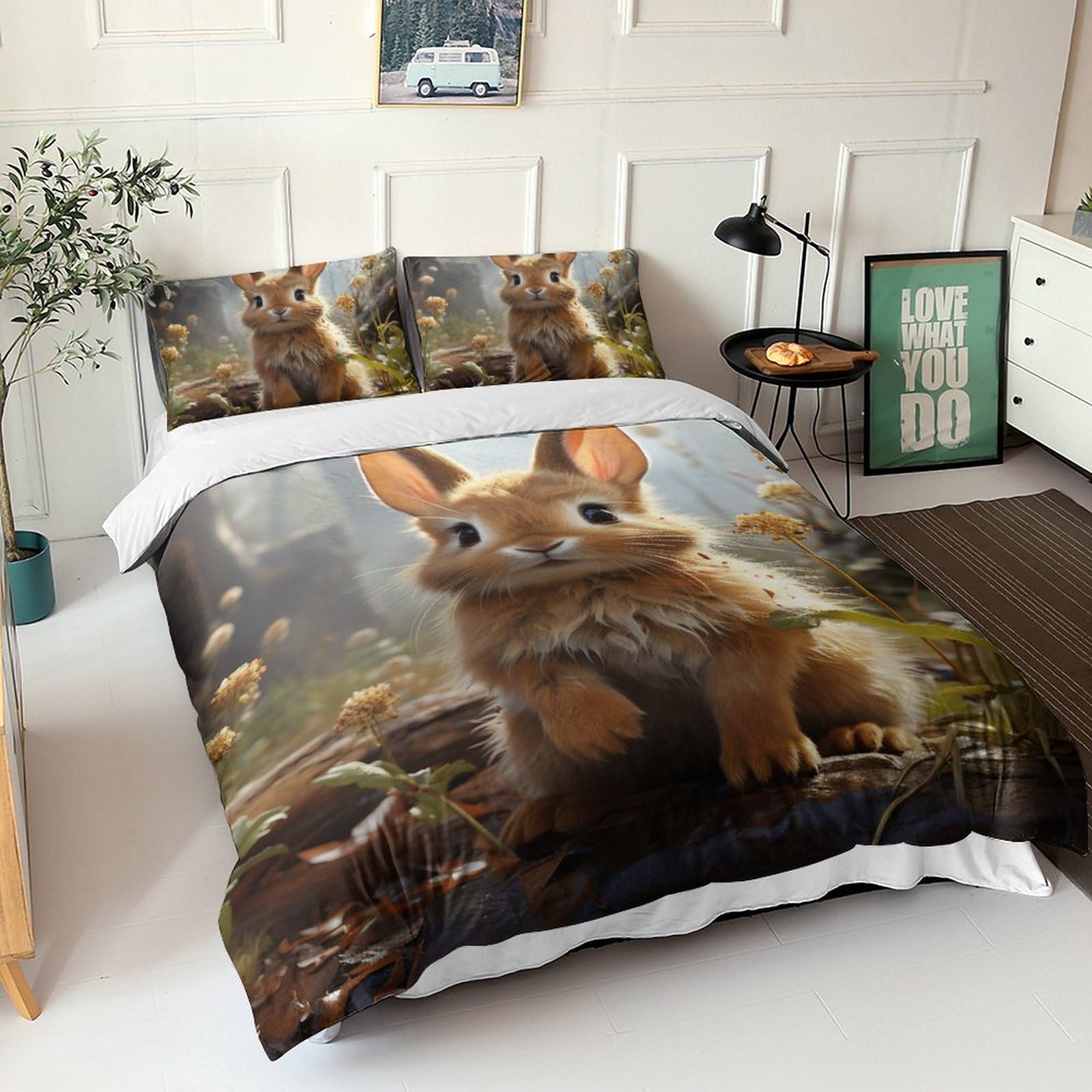 Parure de couette 3D hypoallergénique lit King pour adolescent