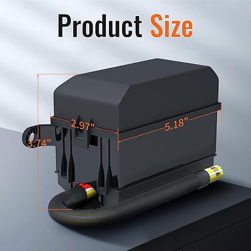 Miniatura 2 de Caja de fusibles de 12 V, caja de fusibles de relé impermeable automotriz de 6 vías, panel de relé precableado con 6 relés y 6 fusibles de hoja