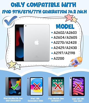 OKP Case for iPad 9th/ 8th/ 7th Generation 10.2 Inch (2021/2020/2019)