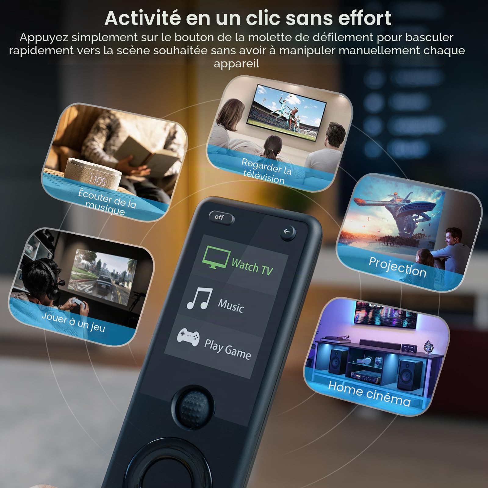 SofaBaton X1S Télécommande Universelle avec Hub, Télécommande Universelle avec Activités en Un Clic, Personnalisation via l'APP SofaBaton, Compatible avec Plus de 60 Appareils
