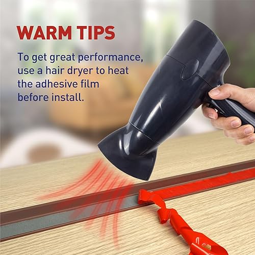 Miniatura 5 de Tira de sellado superior y lateral para puerta de garaje, color marrón, 34.4 pies, repuesto de goma suave y duro, sellado universal resistente a la