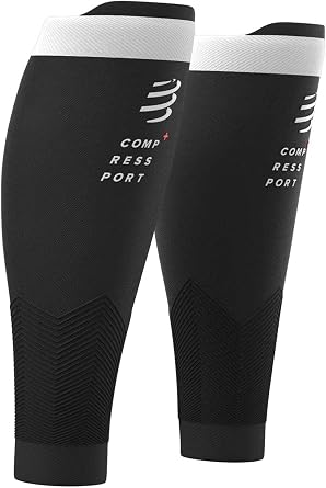 Compressport Calf Compression Sleeve   R2V2   Muscle Protection, Performance and Recovery for Sports   Ultralight and Anti-Fatigue   Running, Cycling, Trail and Triathlon